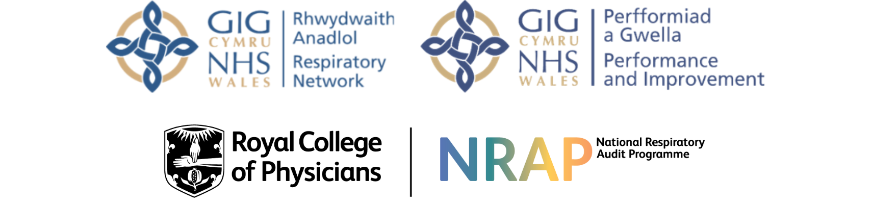 NHS Wales Respiratory Network, Performance and Improvement. Royal College of Physicians, National Respiratory Audit Programme.