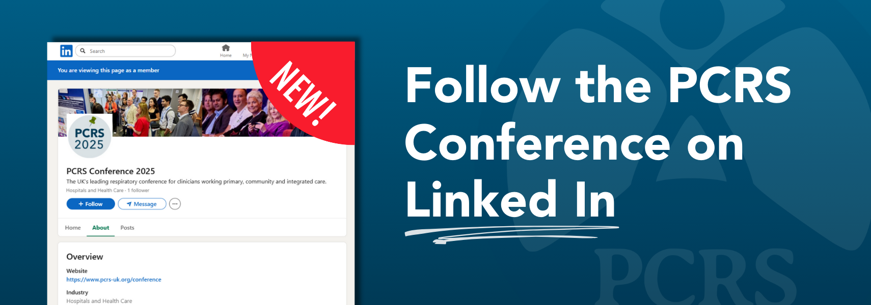 Follow the PCRS Conference on Linked In