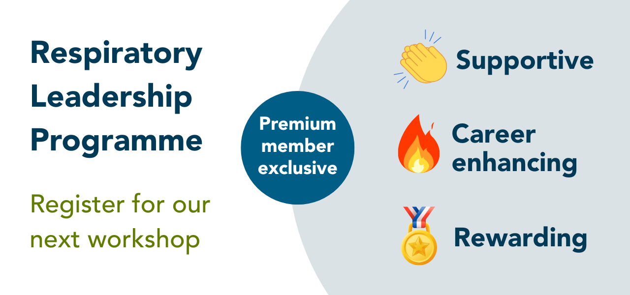 Respiratory Leadership Programme. Register for workshop.