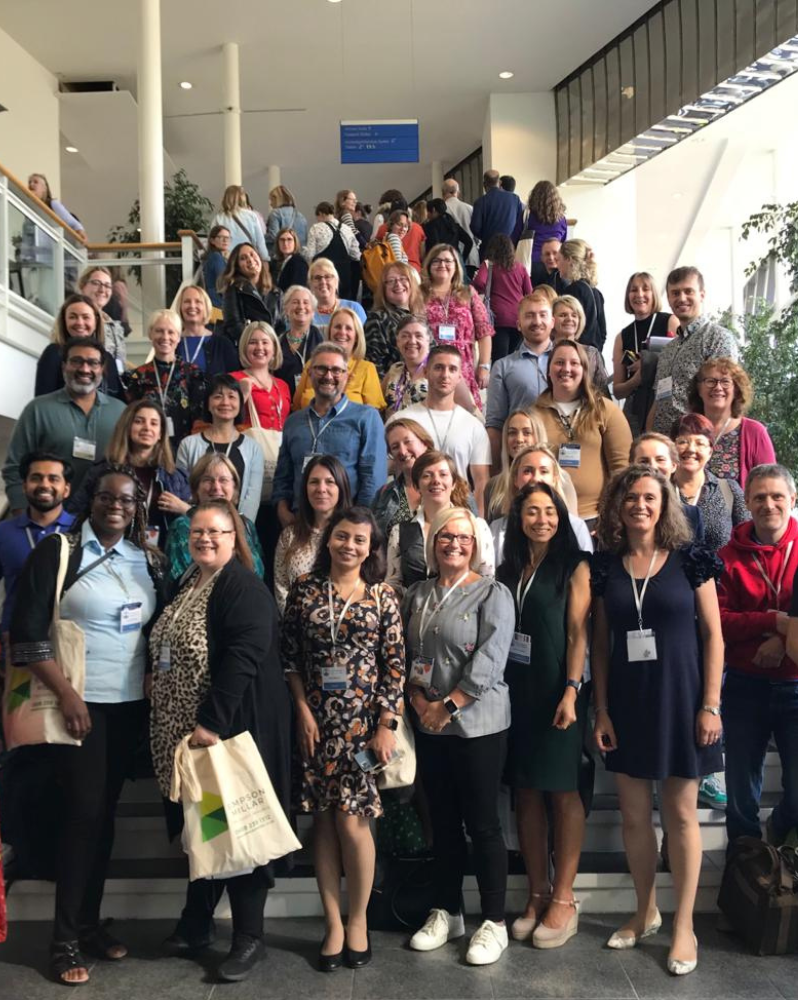 Large group of PCRS members gathered together at conference
